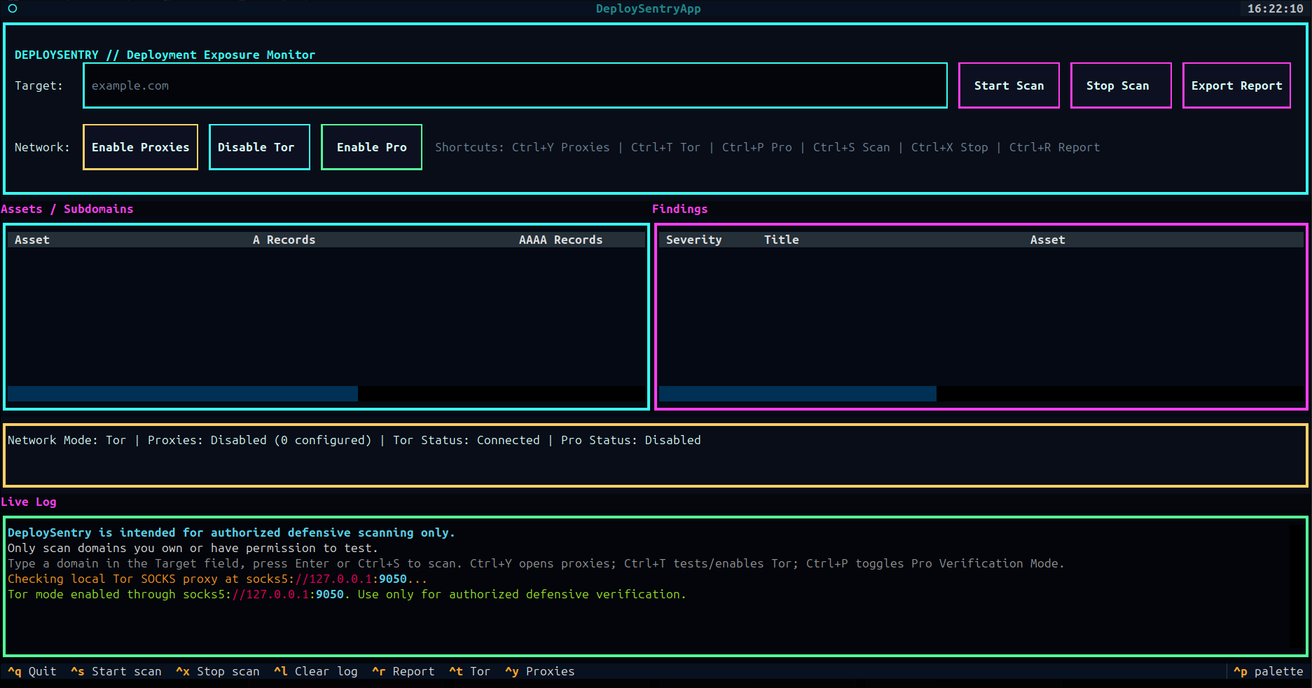 DeploySentry interactive dashboard screenshot